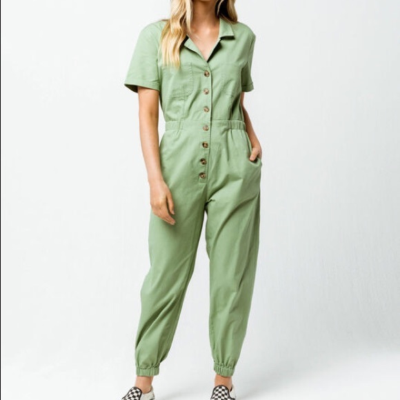 Tilly's Pants - Green jumpsuit